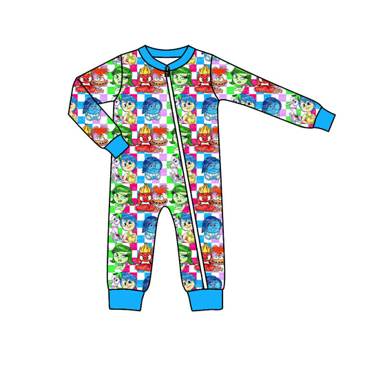 Baby Boy Long Sleeves Cartoon Movie Sleeper Zipper Romper