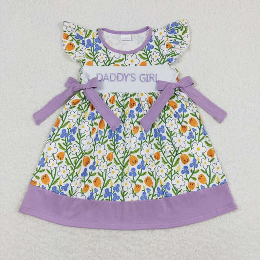 Baby Kids Short Sleeves Embroidery Mamas Girl Floral Summer Dress