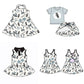 ( Moq 5 each style ) Baby Girl Team Bows Sibling Dress Set 5.19