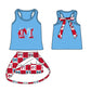 ( Moq 5 Each Style ) Baby Boys Girls Toddler Bows Team Sibling Shorts Dress Shirt Set Summer Clothes
