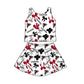 ( Moq 5 each style ) Baby Girl Toddler Team Bird Bows Sibling Skort Dress Set 6.5