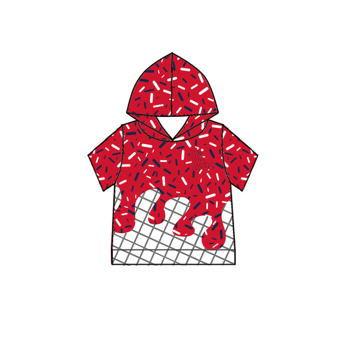( Moq 5 Each Style ) Baby Boys Girls Toddler Sibling Red Shorts Shirts Set Team Drip Sprinkles Clothes