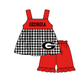 ( Moq 5 Each Style ) Baby Boys Girls Kids G Plaid Team Sibling Rompers Dress Sets