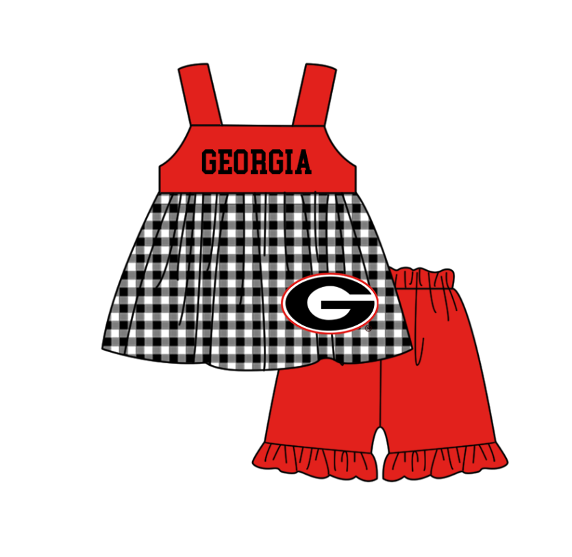 ( Moq 5 Each Style ) Baby Boys Girls Kids G Plaid Team Sibling Rompers Dress Sets