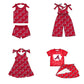 ( Moq 5 each style ) Baby Girl Toddler A Team Sibling Romper Dress Set 7.15