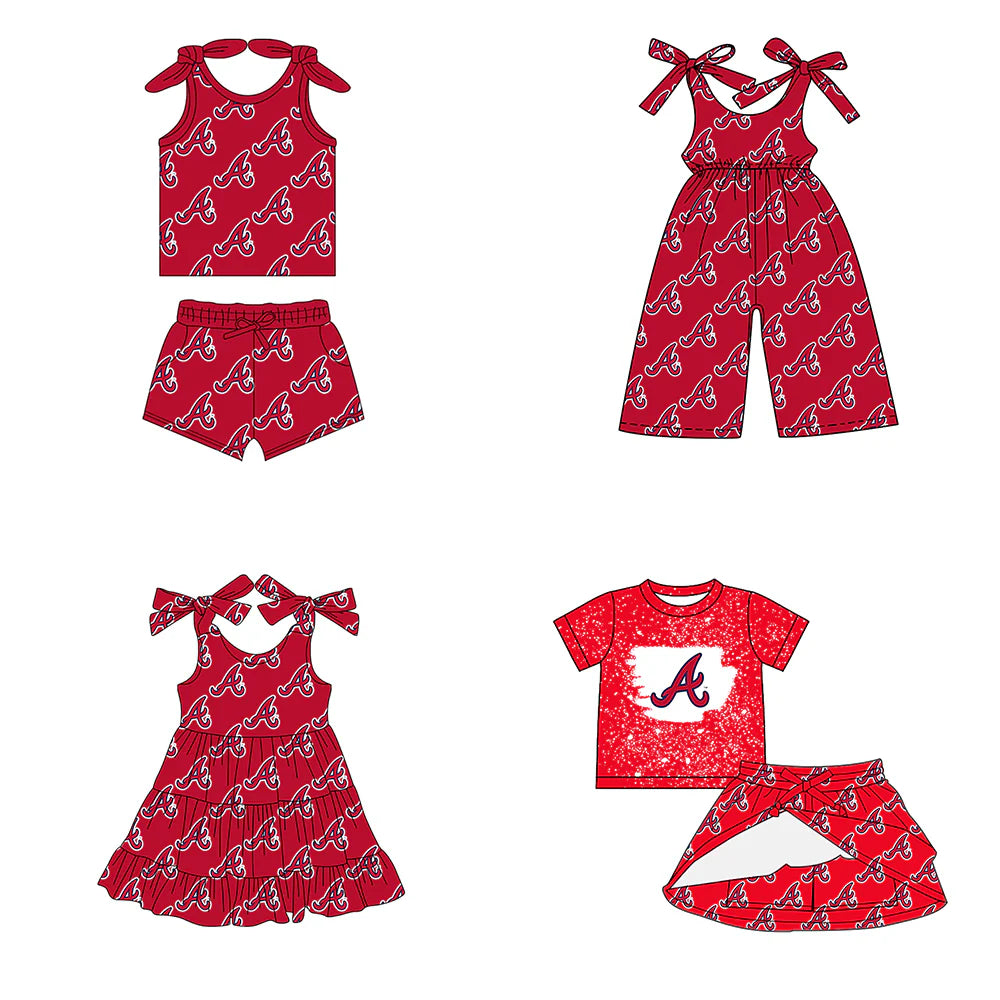 ( Moq 5 each style ) Baby Girl Toddler A Team Sibling Romper Dress Set 7.15