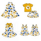 ( Moq 5 each style ) Baby Girl Team WV Bows Sibling Dress Set 5.23