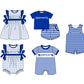 ( Moq 5 Each Style ) Sibling Baby Boys Girls Kids Team Rompers Dress Set Clothes