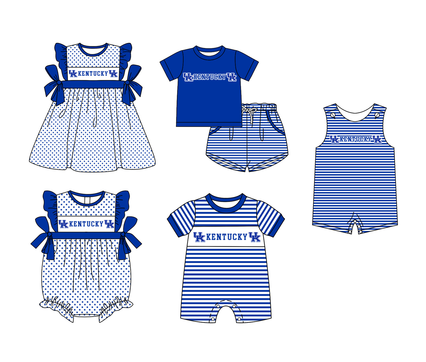 ( Moq 5 Each Style ) Sibling Baby Boys Girls Kids Team Rompers Dress Set Clothes