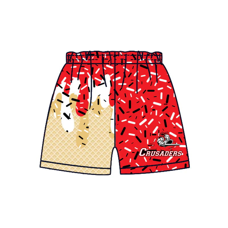 ( Moq 5 each style ) Baby Boy Team Sibling Red Drip Shorts Shirt 7.22
