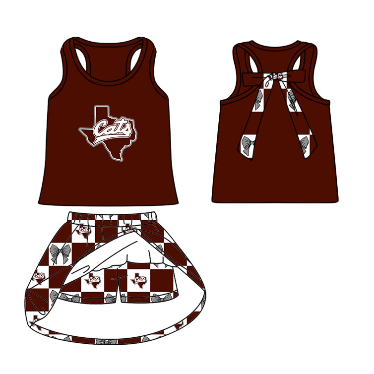 ( Moq 5 Each Style ) Baby Boys Girls Toddler Bows Team Sibling Shorts Dress Shirt Set Summer Clothes