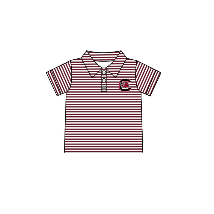 ( Moq 5 each style ) Baby Boy Girl Short Sleeves Team Sibling Dress Shirt Set 5.5