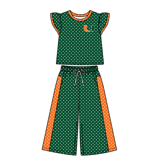 ( Moq 5 ) Baby Girls Kids Short Sleeves Shirt Pants Team Set Clothes