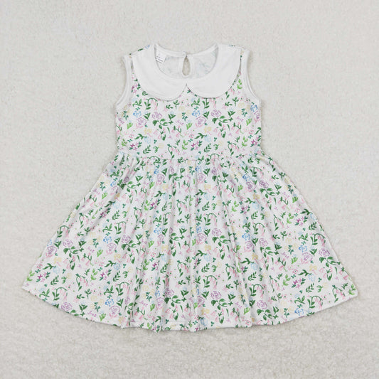 Baby Girl Sleeveless Floral Summer Dress