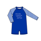 ( Moq 5 Each Style ) Baby Boys Girls Kids Team Sibling Blue Jumpsuits Sets Swimsuits