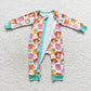 LR0558 Baby Boy Long Sleeves Toy One Piece Zipper Romper