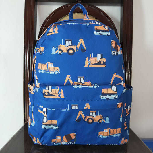 Baby Boy Construction Blue Backpack Bag