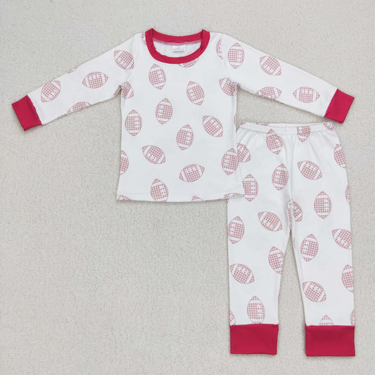 GLP0793 Baby Kids Long Sleeves Football Pants Pajamas Outfit