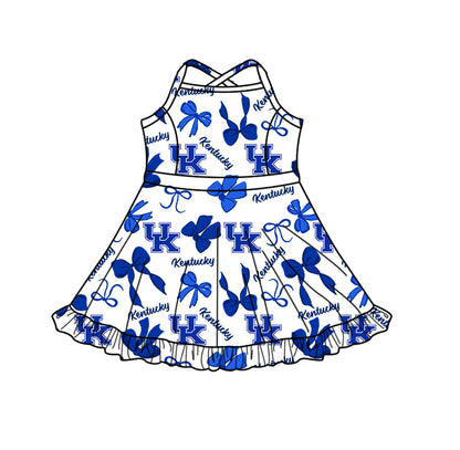 ( Moq 5 Each Style ) Baby Girls Kids Blue Bows Sibling Team Shorts Dresses Set