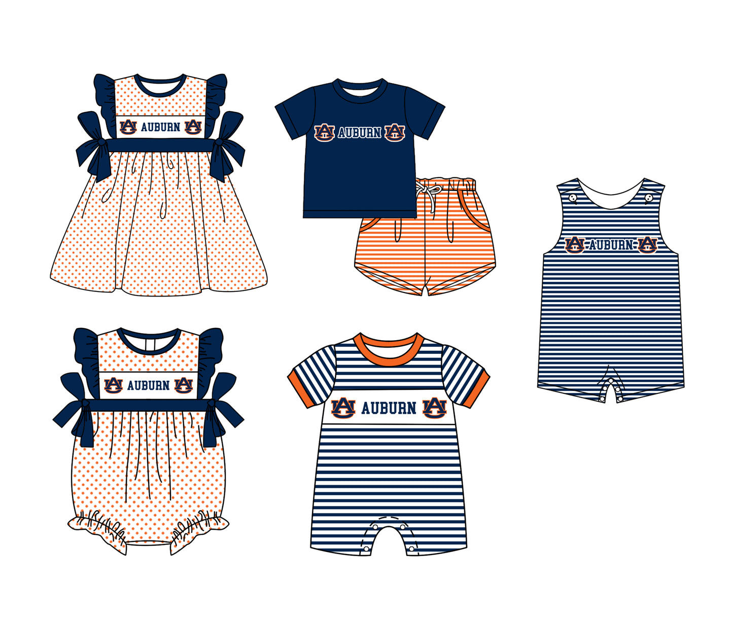 ( Moq 5 Each Style ) Sibling Baby Boys Girls Kids Team Rompers Dress Set Clothes
