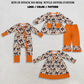 Sibling Girls Kids Long Sleeves Halloween Bows Flower Romper Dress Set Fall Clothes RTS