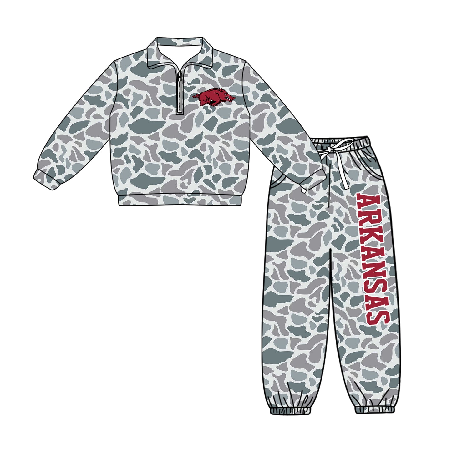 ( Moq 5 ) Baby Boys Toddler Long Sleeves Zipper Pullover Jogger Pants Team Clothes Set