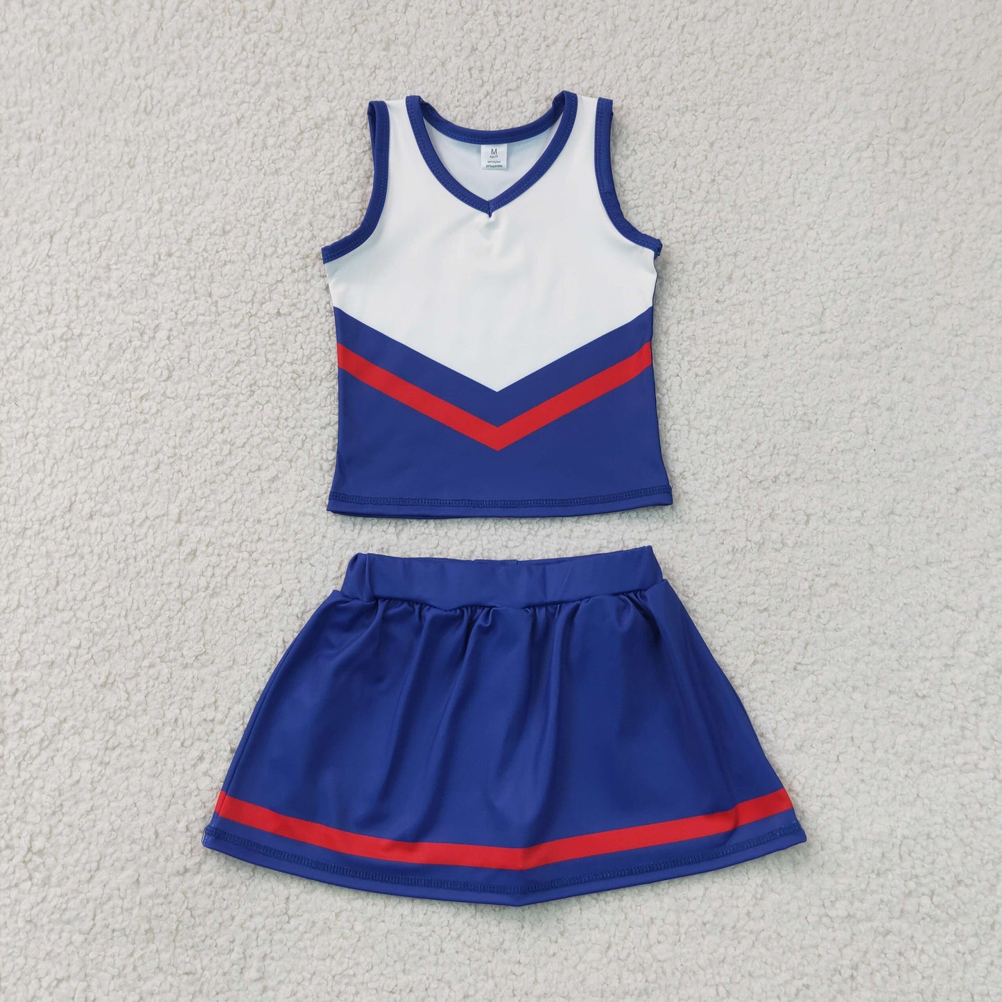Baby Girls Kids Sleeveless Vest Navy Skirt Shorts Set Yoga Active Team Clothes RTS