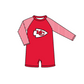 ( Moq 5 Each Style ) Baby Boys Girls Kids Team Sibling Red Jumpsuits Sets Swimsuits Clothes