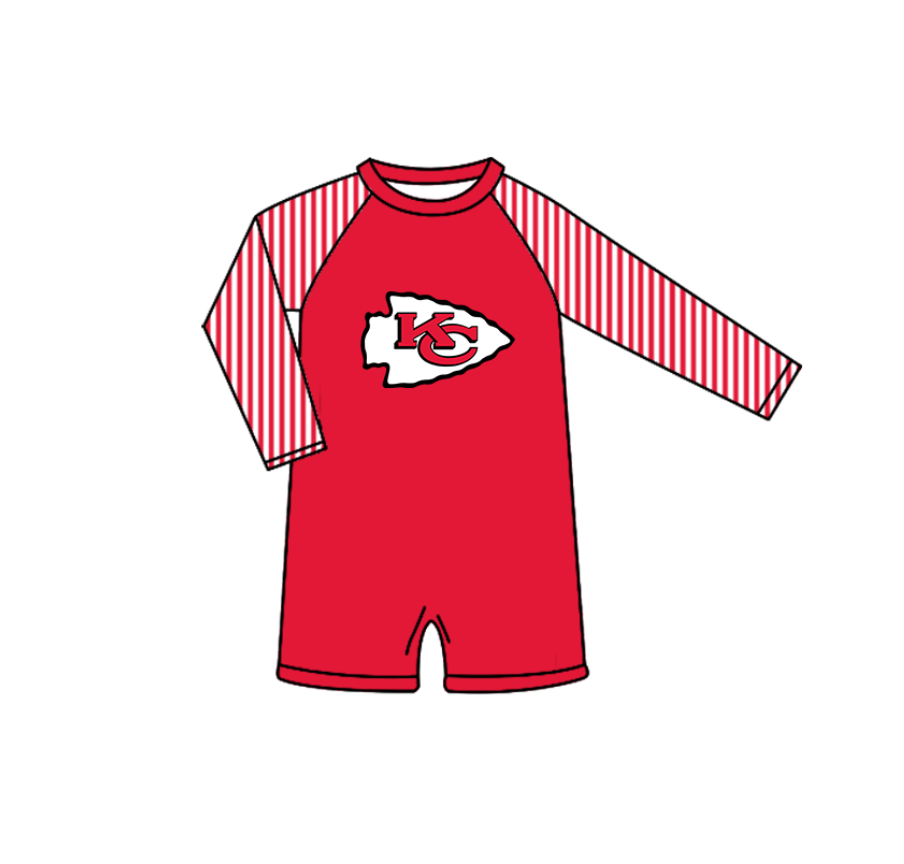 ( Moq 5 Each Style ) Baby Boys Girls Kids Team Sibling Red Jumpsuits Sets Swimsuits Clothes