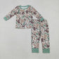 Sibling Baby Boy Long Sleeves Deer Camo Hoodie Jacket Zipper Romper Sets Blanket RTS