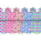 ( Moq 5 Each Style ) Sibling Baby Girls Kids Flower Plaid Pockets Jumpsuits Summer Clothes