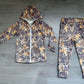 Baby Boys Long Sleeves Leaves Pockets Zipper Hoodie Tops Jogger Pants Set Camo Clothes RTS