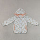 Baby Girls Kids Long Sleeve Pumpkins Pockets Plaid Hoodie Zipper Tops Fall Clothes RTS