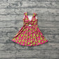 Baby Girls Kids Sleeveless Softball Yoga Shorts Pink Knee Length Dress RTS