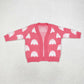 Baby Girl Fall Pink Ghost Pumpkins Sweater Coat