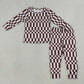 Sibling Baby Boys Kids Long Sleeves Plaid Shirts  Pants Pajamas Sets Clothes RTS