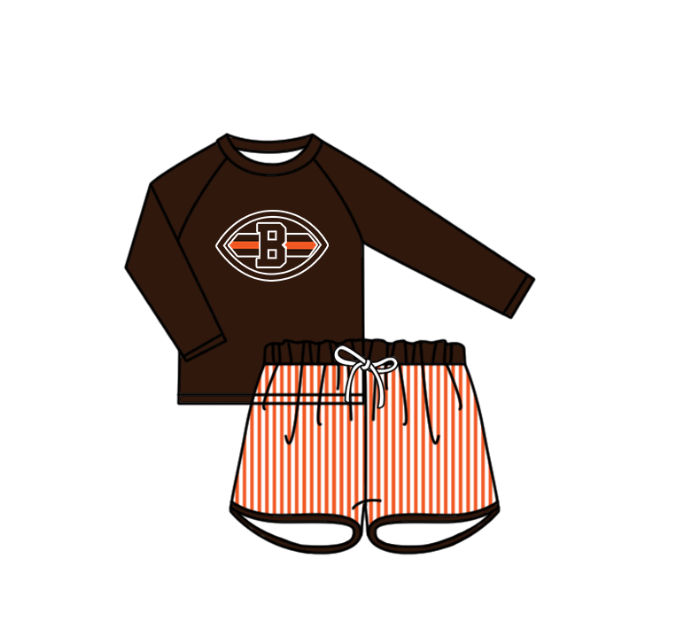 ( Moq 5 Each Style ) Baby Boys Girls Kids Team Sibling Jumpsuits Sets Swimsuits Football Clothes