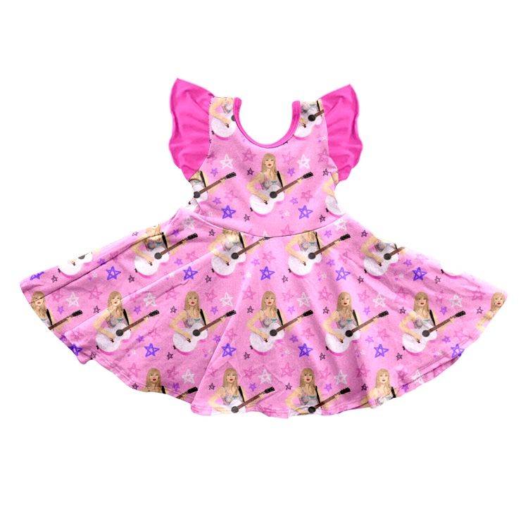 Moq 3 Pre-order GSD0687 Baby Girl Singer Pink Dress