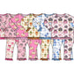 ( Moq 5 Each Style ) Sibling Baby Girls Kids Long Sleeves Pumpkins Bows Shirt Pants Sets Pajamas Fall Clothes