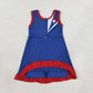 Baby Girls Kids Sleeveless Shorts Knee Length Navy Dress Yoga Active Scallop Clothes RTS