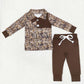 Baby Boy Long Sleeves Fall Camo Grasses Pullovers Tops Shirt Pants Set RTS