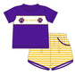 Moq 5 Baby Boy Purple Short Sleeves Shirt Pocket Shorts Set