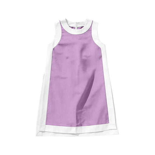 ( Moq 5 ) Preorder Baby Girls Kids Sleeveless Pink Yoga Active Knee Length Dress