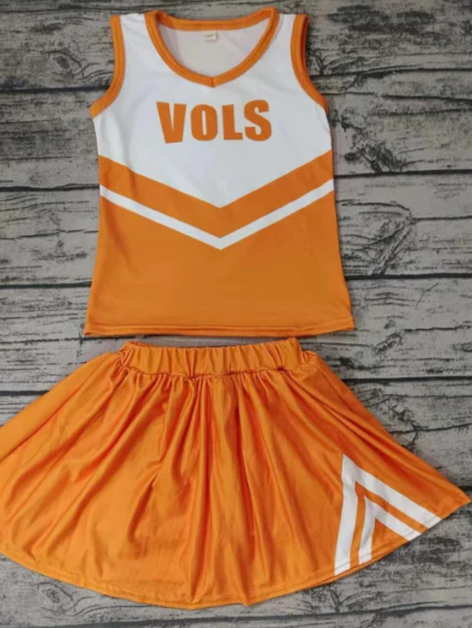 Baby Girl Vols Team Shirt Shorts Skirt Set