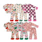 ( Moq 20 Each Style ) Sibling Baby Girls Kids Fur Long Sleeves Christmas Santa Bows Shirts Pants Sibling Pajamas Sets Clothes
