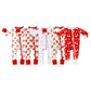 ( Moq 5 Each Style ) Sibling Baby Girls Infant Long Sleeves Valentine Hearts Bows Zipper Footie Sleeper Rompers Clothes
