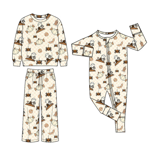 ( Moq 5 Each Style ) Sibling Baby Girls Kids Long Sleeves Halloween Romper Set Clothes