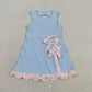 Sibling Baby Girls Kids Sleeveless Bows Yoga Scallop Shorts Dresses Clothes RTS