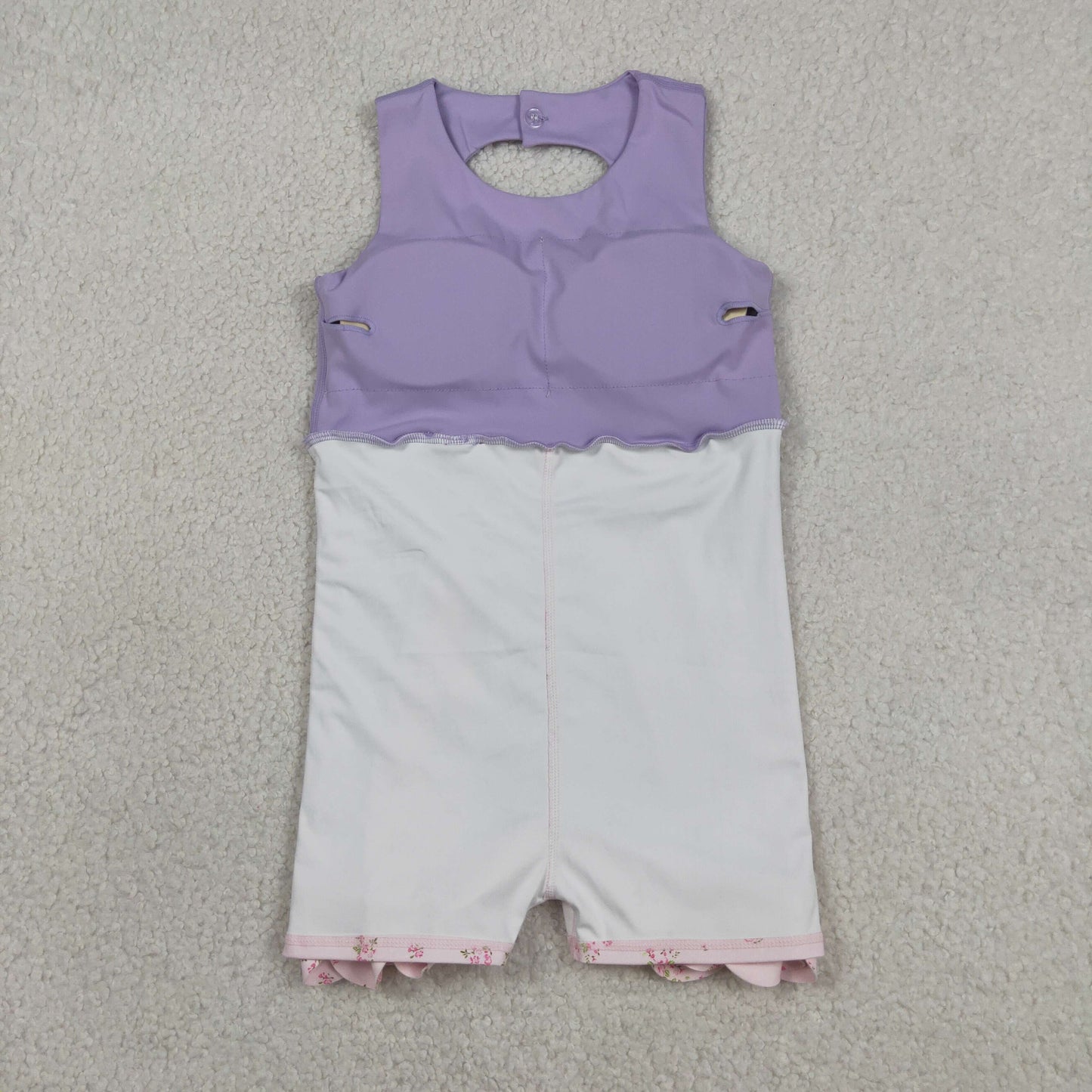 Sibling Baby Girls Kids Sleeveless Bows Yoga Scallop Shorts Dresses Clothes RTS