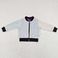 BT0451 Baby Kids Long Sleeves Mardi Gras Zipper Sequins Coat Jacket